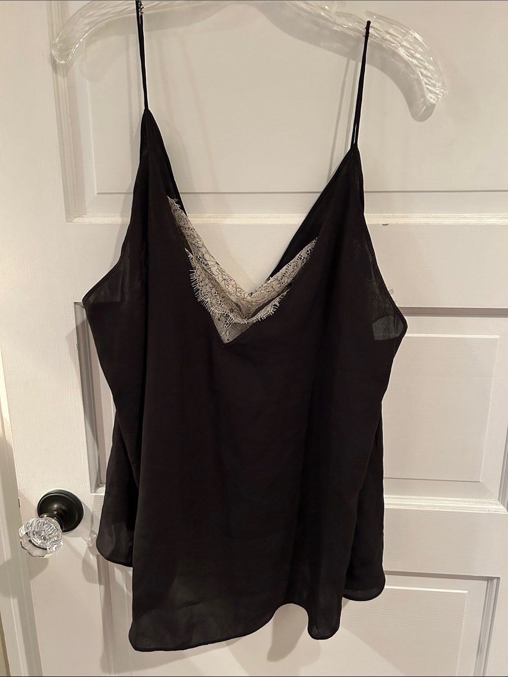 Intimately for freed people Black Lace-Trim Cami Top